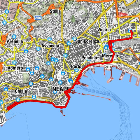 Centro Direzionale - Chiesa di Sant'Anna alle Paludi - Chiesa di Santa Maria di Portosalvo - Casoria