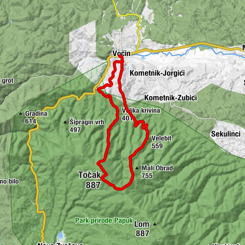 Voćin - Velebit - Straža - Točak