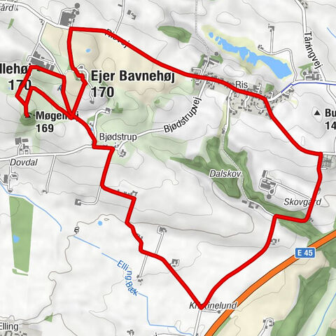 Skanderborg Kommune - Møllehøj - Møgelhøj - Ejer Bavnehøj