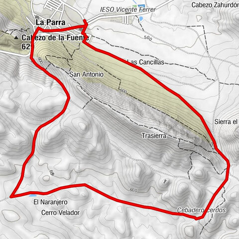 La Parra - Las Cancillas - Fuente de las Almenas.