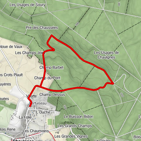 Pertuiseau - Villatte - Fontaines de Vaux