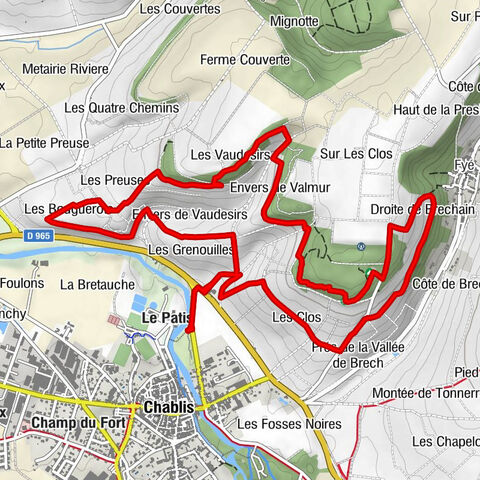 Chablis - Les Bouguerots - Trou du Carne - Le Patis