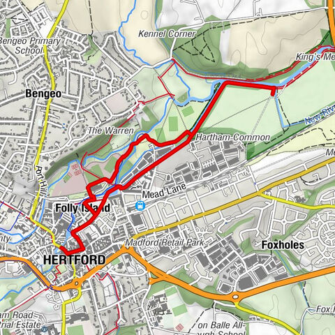 Hertford - Folly Island - Ware - London