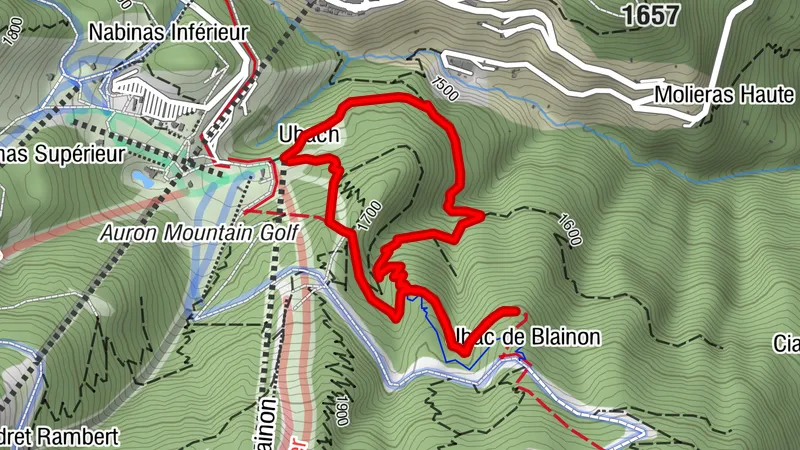 Snowshoe hiking Belvédère des chamois