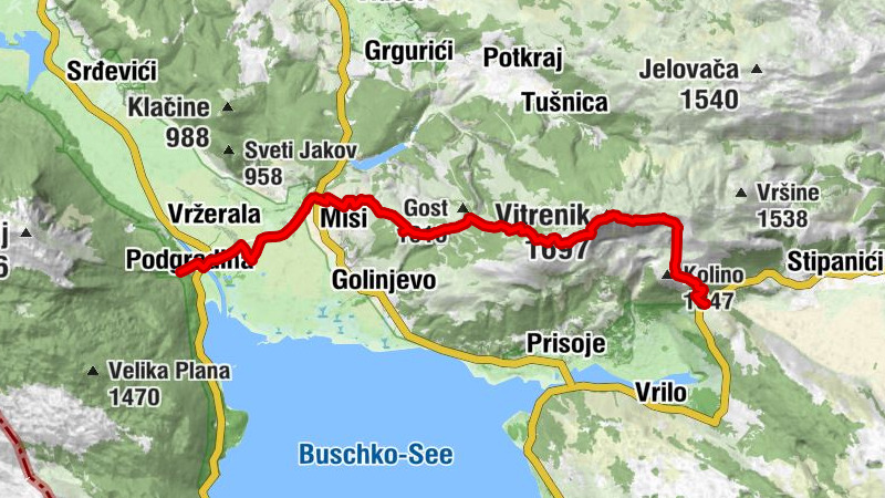 Podgradina - Rustikana - Vitrenik - Naselje Vrilo