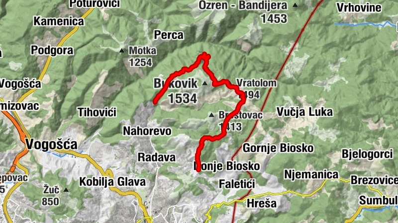 Vića - Vratolom - Kamenita Glava - Barice
