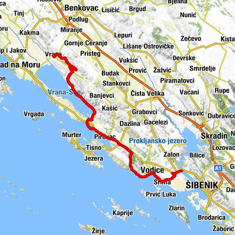 Vrana - Gradina - Zamina - Guberina