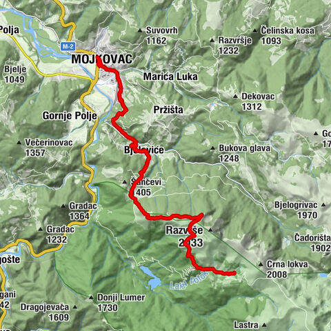 Damjanovića Kolibe - Katun Dolovi Lalevica - Jarčeve strane - Mojkovac