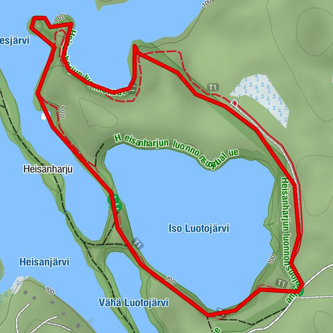 Kouvola - Pitkäniemi - Heisanharjun varauskota