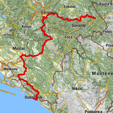 Bikavac - Planinarski dom Vrela - Džamija Ljuta - Šipčine
