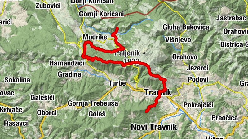 Mala Ravan - Planinarski dom "Jusuf Pečenković" - Planinarski dom Galica - Waterfall Ugrić