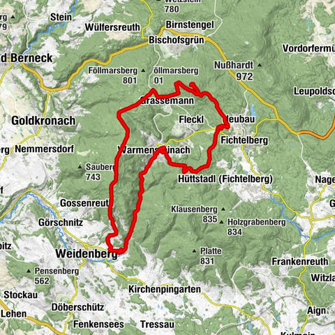 Warmensteinach - Königsheide - Hohberg - Ochsenkopf