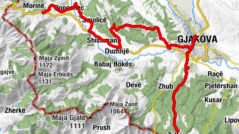 Restaurant Villa Italia - Kisha katolike e Gjakovës - Tyrbja e Tahir Efendisë - Komuna e Gjakovës / Opština Ðakovica