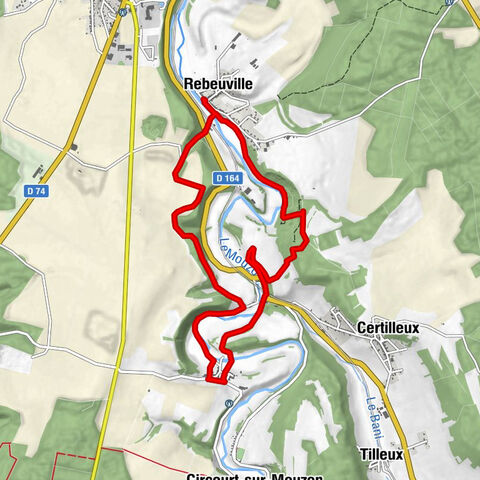 Rebeuville - Grotte de l'Enfer - Villars - Derrière la Ville