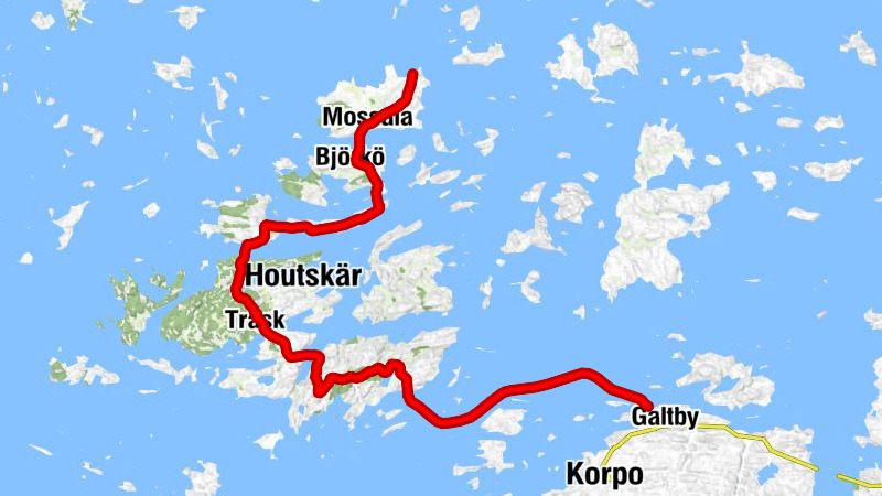 Galtby - Kittuis - Medelby - Mossala (Houtskär)