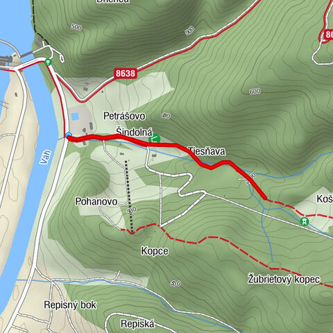 Krpeľany - Petrášovo - Šindolná - Tiesňava