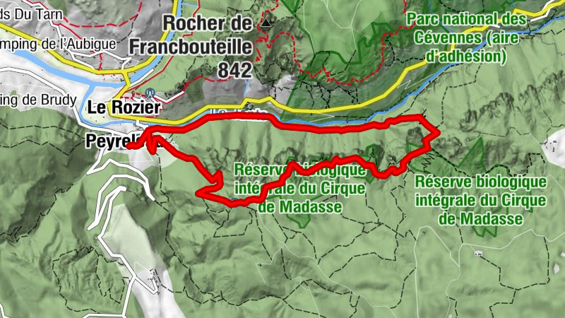 Peyreleau - Le Rozier - Côte de Saint-Jean - Les Rouquets