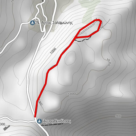 Άγιος Νικόλαος - Άνω Καρυές - κ. Άνω Καρυών