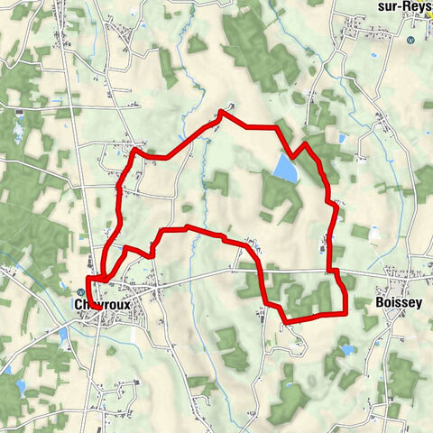 Chevroux - La Fougère - La Croix de Maissiat - Les Mouilles