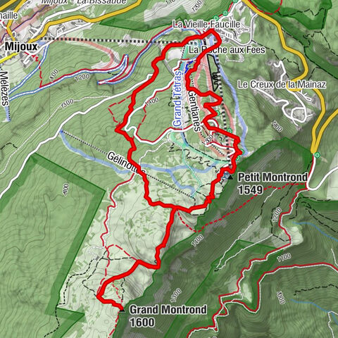 La Vieille Faucille - Petit Montrond - Mont-Rond - Grand Montrond