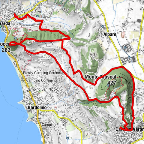 Garda - La Rocca - Chiesa di Cavaion - Eremo Santi Fermo e Rustico