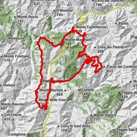 Pietralunga - Monte Castellaccio - Monte delle Croci