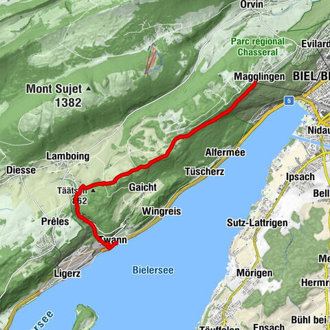Biel/Bienne - Bellavista - Magglingen - Twann