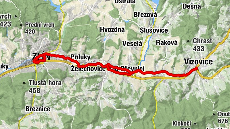 Zlín střed - Zlín - Kaple Panny Marie - Vizovice