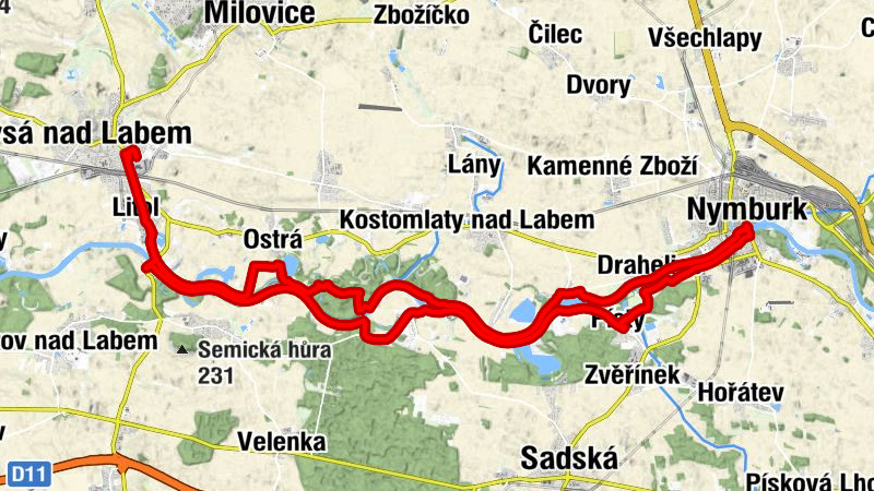 Lysá nad Labem - Dallas - Nymburk - Panna Maria