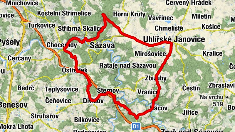 Samechov - Uhlířské Janovice - svatá Anna