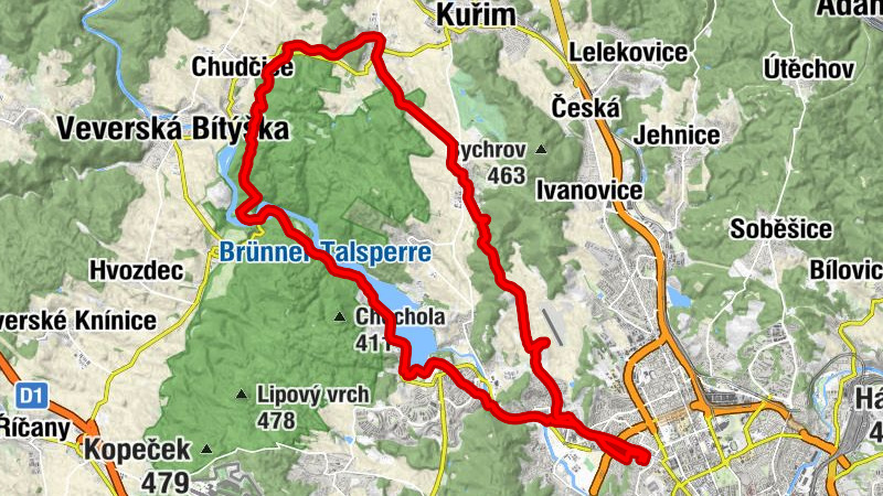 Brno - Panský (Komínský) kopec - svatá Markéta - svatý Václav