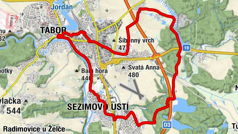 Tábor - Silvia - Sezimovo Ústí