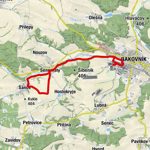 Rakovník - Senomaty - svatý Vavřinec - svatý Štěpán