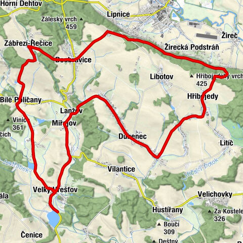 Velký Vřešťov - Lhotka - Kaple Bolestivé matky Boží - Svatý Josef