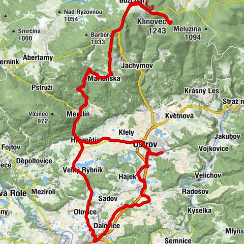 Ostrov nad Ohří - Ostrov - svatého Petra a Pavla - Klínovec