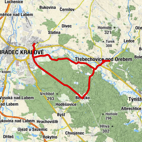 Hradec Králové-Slezské Předměstí - Nanebevzetí Panny Marie - Kaple sv. Jana Křtitele - kostel sv. Ondřeje