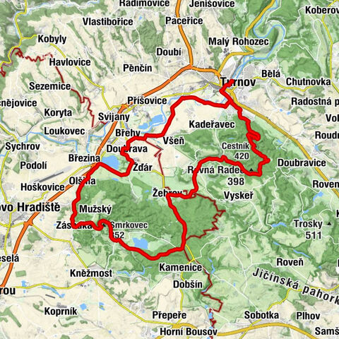 Turnov - Figura - Cestník - Krocan