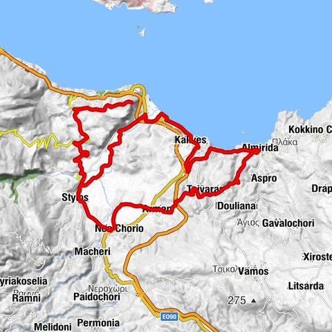 Αλμυρίδα - Ταβέρνα Δροσοσταλιά - Άγιος Παρασκευάς - Παναγία Κερα