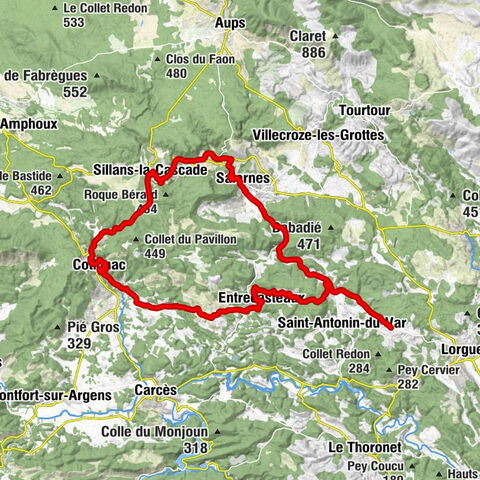 Salernes - Église Saint-Étienne - Collet des Blaques - Entrecasteaux