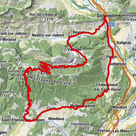 Sisteron - Sommet de Morteiron - Église Saint-Jean-Baptiste - Église de l'Exaltation-de-la-Croix