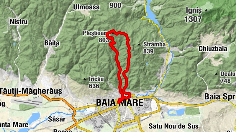 Baia Mare - Pleștioara - Șaua Dia - Biserica Credinței