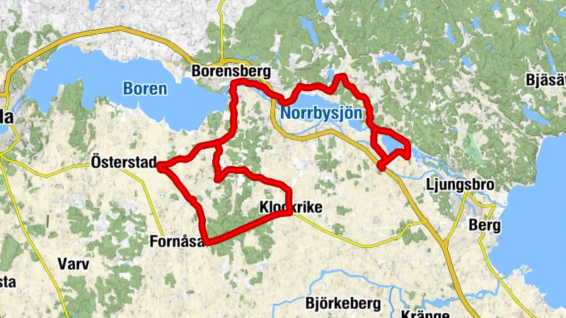 Ljungs kyrka - Bjärka - Borensbergs Gästgivaregård - Råby