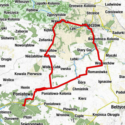 Stacja Kultura - Poniatowa - Nałęczów - Kościół pw. Najświętszego Serca Pana Jezusa w Kraczewicach