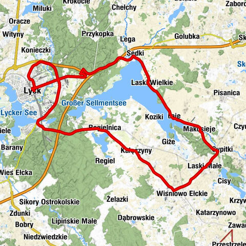 Ełk Wąskotorowy - Ełk - Osiedle Zatorze - Ełczanka