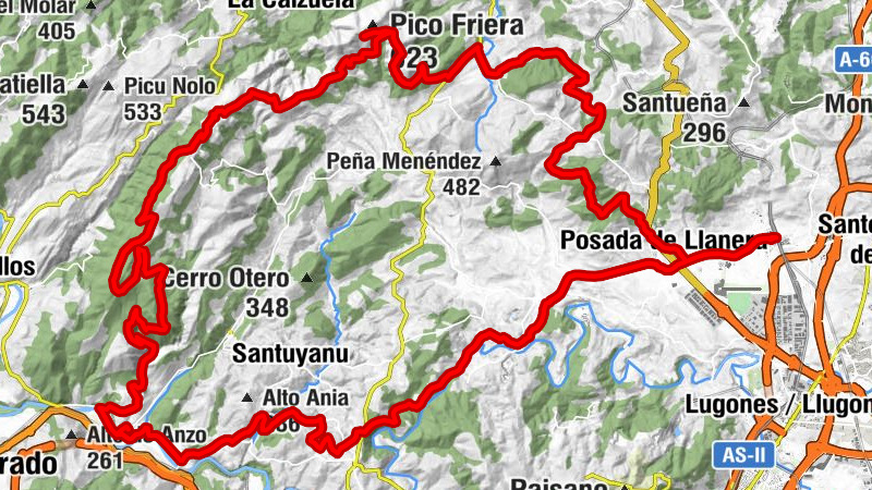 Lugo de Llanera - Pondal - Castañera - La Bérbola