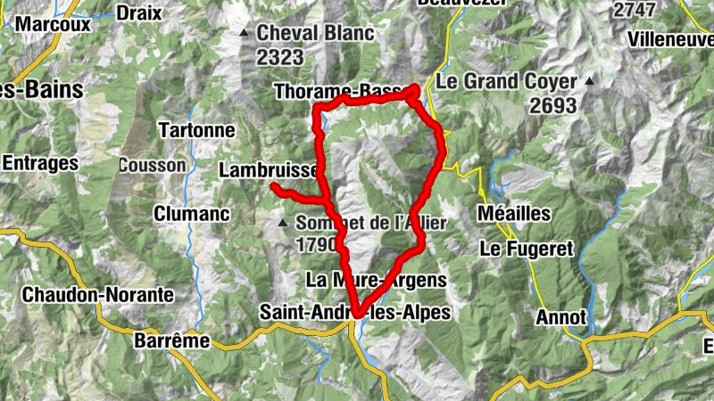 Saint-André-les-Alpes - Chapelle Saint-Joseph - Église Sainte-Agathe - Thorame-Basse