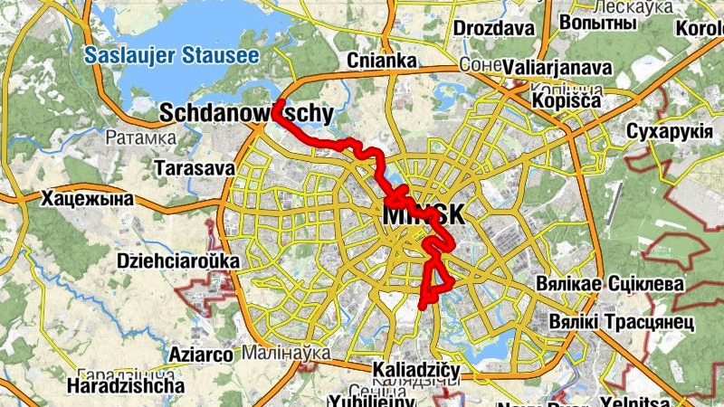 Мінск-Паўднёвы - Прыход храма Савы Асвячонага - Сакалянка - Мінск