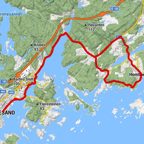 Lillesand - Kirkeheia - Nygård - Bergstø