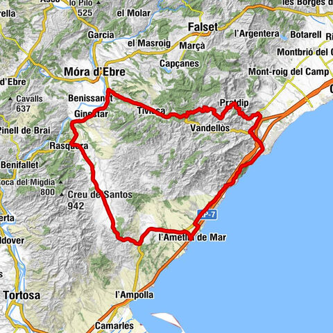 l'Ametlla de Mar - el Perelló - Rasquera