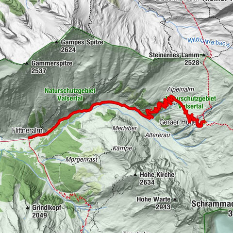 Wanderung zur Geraer Hütte
